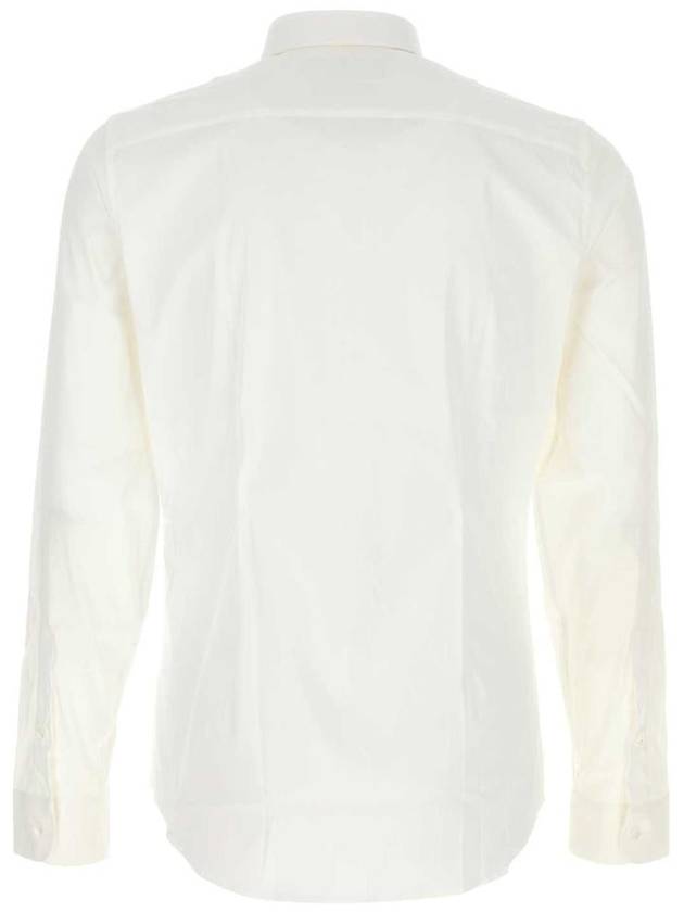 Stretch Cotton Poplin Long Sleeve Shirt White - GUCCI - BALAAN 3