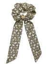 In-Trend Logo Silk Scarf Scrunch Yellow - MAX MARA - BALAAN 1