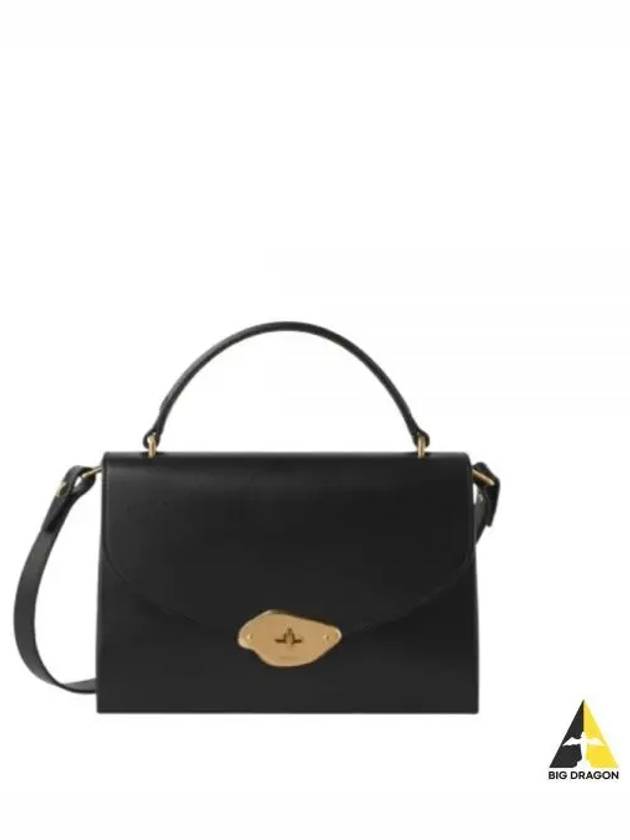 Lana Top Handle Shoulder Bag Black - MULBERRY - BALAAN 2