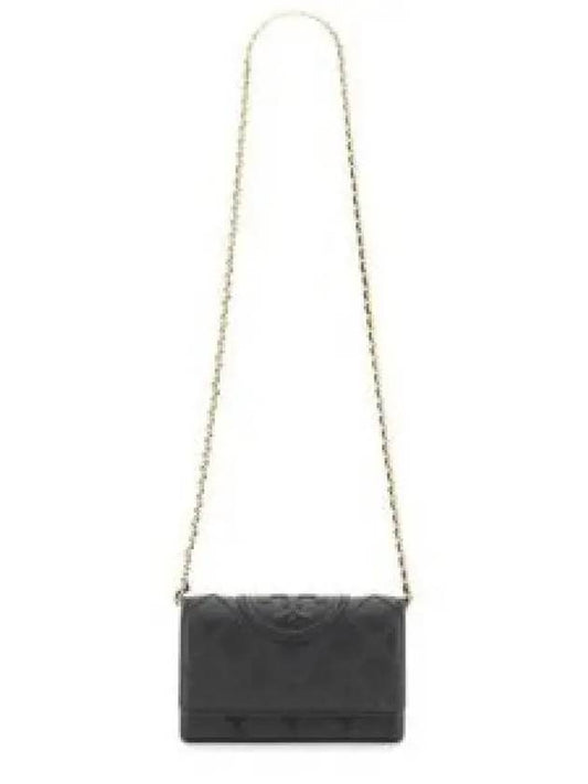 Fleming Soft Chain Long Wallet Bag Black - TORY BURCH - BALAAN 2