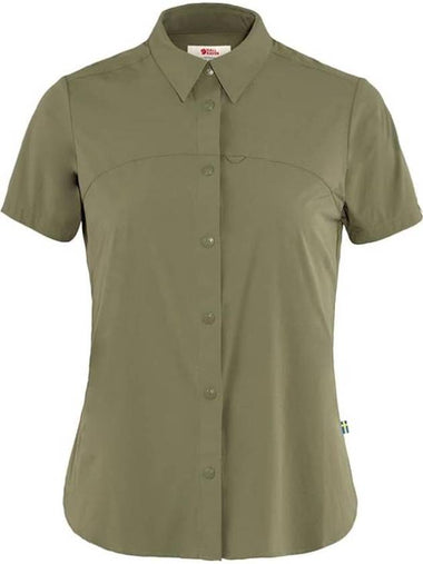 Women's High Coast Lite Short Sleeves Shirt Green - FJALL RAVEN - BALAAN 1