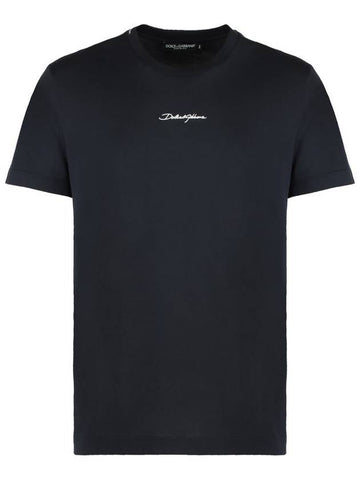 Dolce & Gabbana Cotton Crew-Neck T-Shirt - DOLCE&GABBANA - BALAAN 1