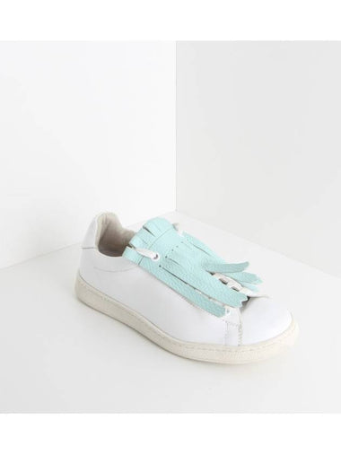 Women's Fringe Sneakers White Sky 10112DFR - JOSHUA SANDERS - BALAAN 1