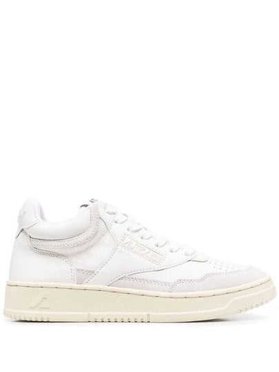 open suede mid mid low top sneakers white - AUTRY - BALAAN 2