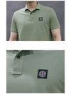 Men's Logo Patch Cotton Polo Shirt Green - STONE ISLAND - BALAAN 5