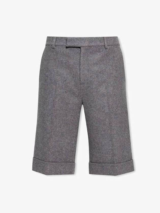 Cashmere Blend Shorts Light Grey - GUCCI - BALAAN 2