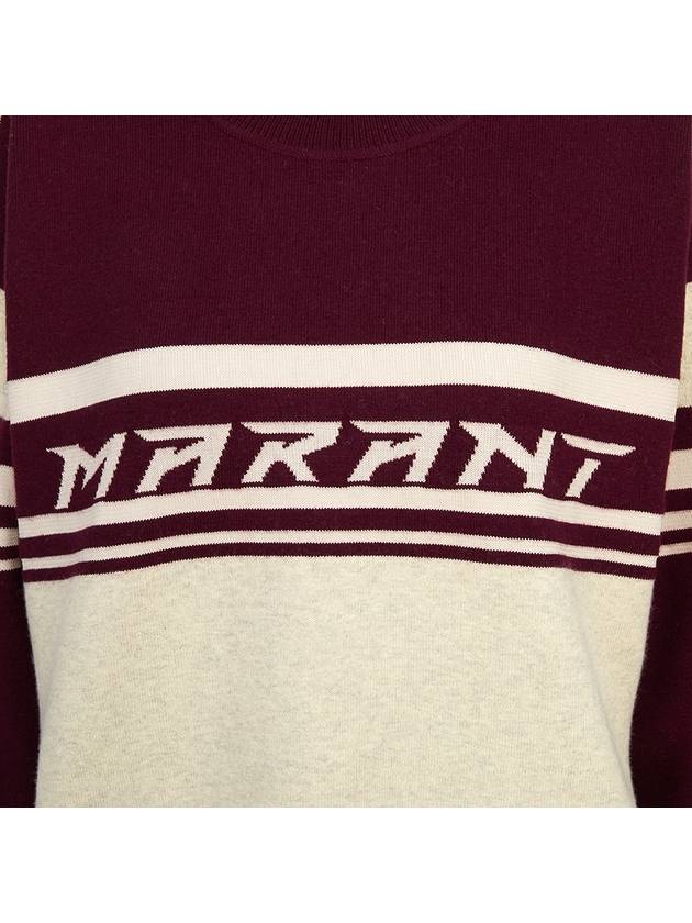 Callie Crew Neck Knit Top Wine - ISABEL MARANT - BALAAN 11