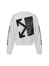 Split Arrow Logo Sweatshirt White - OFF WHITE - BALAAN 1