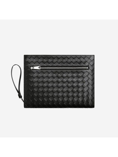 Medium Intrecciato Document Case Black - BOTTEGA VENETA - BALAAN 2