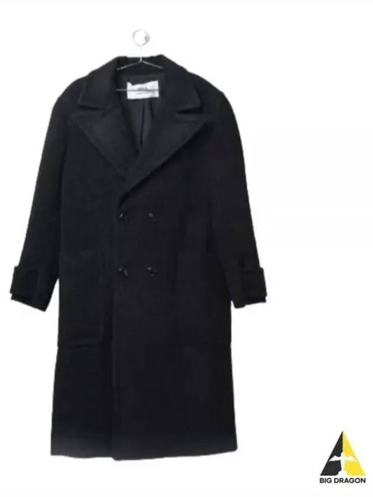 Breasted Double Coat Black - AMI - BALAAN 2