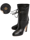 G Ankle Middle Boots Black - GUCCI - BALAAN 2