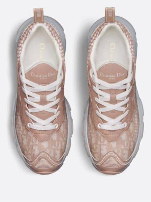 Vibe Oblique Transparent Rubber Low Top Sneaker Nude - DIOR - BALAAN 4