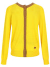 Two-way cardigan 100% fine wool yellow - MILESANDMILESANDMILES - BALAAN 1