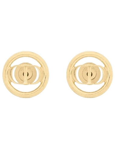 30 Montaigne Stud Earrings Gold - DIOR - BALAAN 1