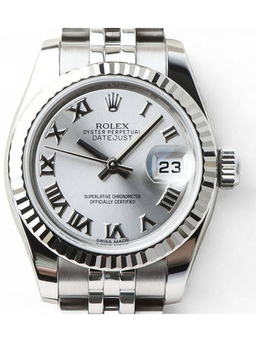 Rolex 179174 Datejust Silver Roman 26MM Women s Watch Department Store Warranty 33019 - ROLEX - BALAAN 1