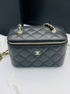 Classic Caviar Vanity Cross Bag Gold Plated Black - CHANEL - BALAAN 2