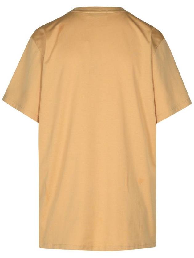 Max Mara Beige Cotton T-Shirt - MAX MARA - BALAAN 3