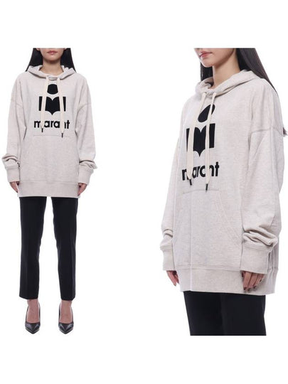 Women's Mansell Logo Oversized Hooded Sweatshirt SW0001FA A1M07E 23EC 24S - ISABEL MARANT - BALAAN 2