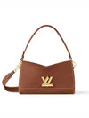 Soft Twist Leather Shoulder Bag Brown - LOUIS VUITTON - BALAAN 2