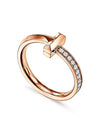 Tiffany T T1 ring rose gold diamond setting 67795253 - TIFFANY & CO. - BALAAN 2