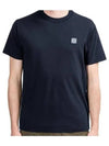 Wappen Patch Round Short Sleeve T-Shirt Navy - STONE ISLAND - BALAAN 2