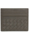 Intrecciato Lambskin Card Wallet Grey - BOTTEGA VENETA - BALAAN 2