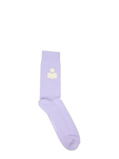 Siloki Logo Socks Purple - ISABEL MARANT - BALAAN 2