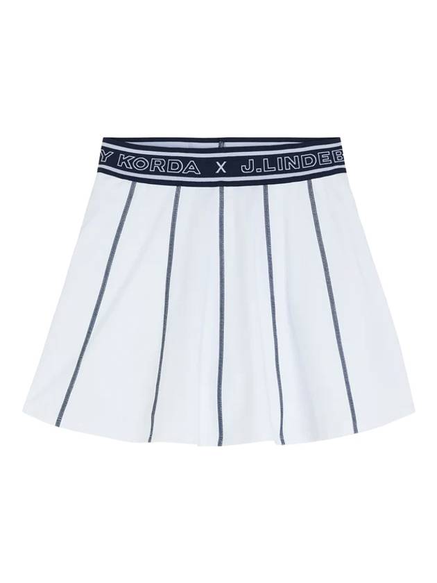 Women's NK x JL Golf Skirt White - J.LINDEBERG - BALAAN 1