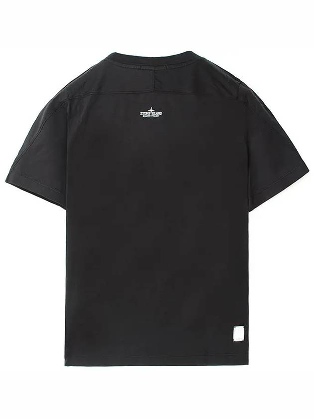 Shadow Project Graphic Short Sleeve T-Shirt Black - STONE ISLAND - BALAAN 3