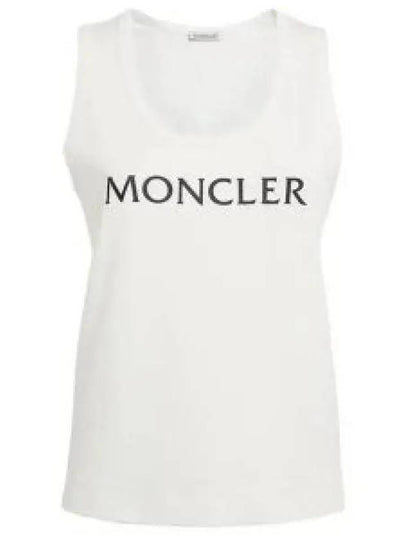 Logo Print Sleeveless White - MONCLER - BALAAN 2