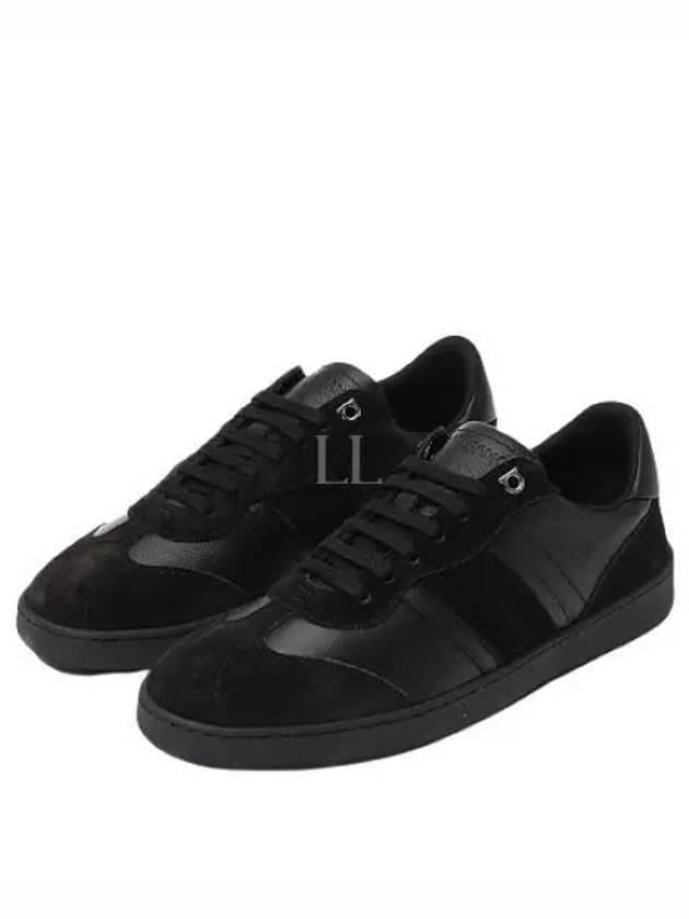 Signature Low Top Sneakers Black - SALVATORE FERRAGAMO - BALAAN 2