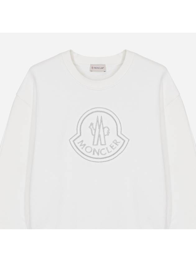 Women's Logo Sweatshirt White - MONCLER - BALAAN 3