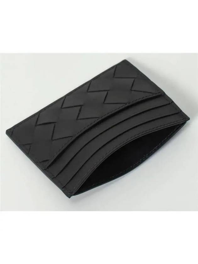 Intrecciato Leather Card Wallet Black - BOTTEGA VENETA - BALAAN 5