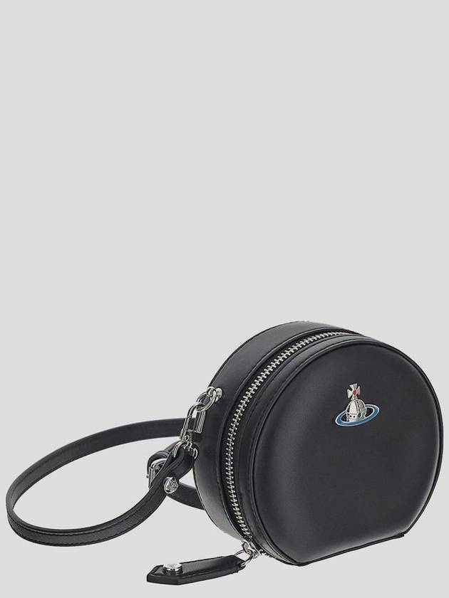 ORB Plaque Cross Bag Black - VIVIENNE WESTWOOD - BALAAN 8