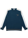 Amosa round long sleeve knit DARK BLUE MAN - MALBON GOLF - BALAAN 1