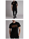 MTS0369BK31 Essential Large Logo Printing Short Sleeve T-Shirt Black Men's T-Shirt TR - BARBOUR - BALAAN 5