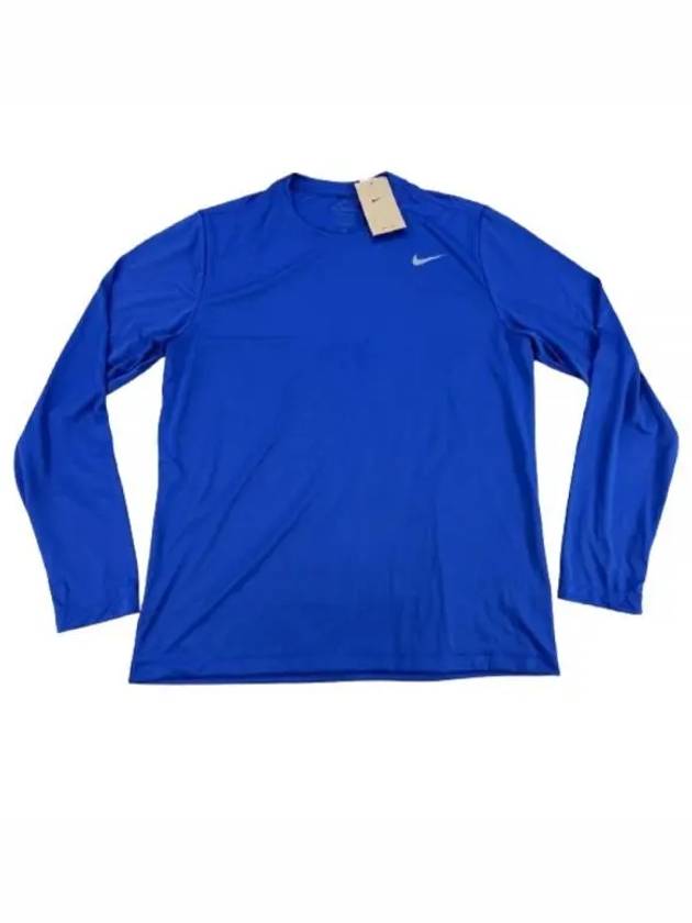 Men's Team Legend Long Sleeve T-Shirt Blue - NIKE - BALAAN 2