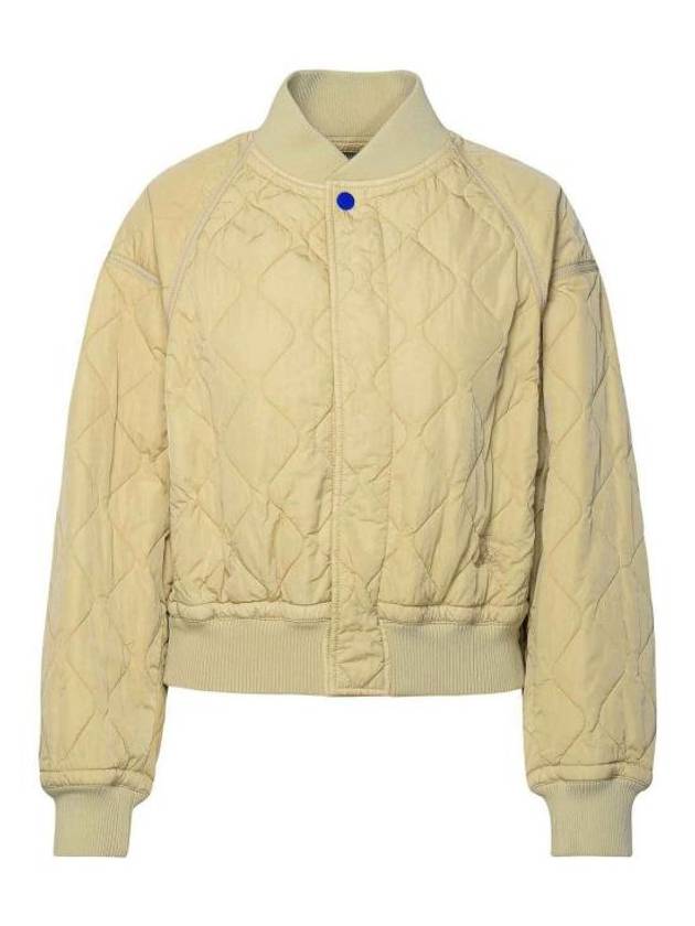 Quilted Bomber Jacket Ivory - BURBERRY - BALAAN 2