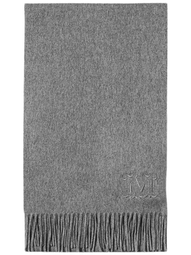 Wes Dahlia cashmere scarf muffler light gray WSDALIA 009 - MAX MARA - BALAAN 5