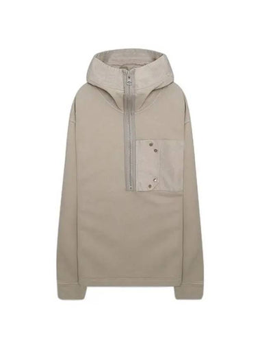 Snap Pocket Hooded Anorak Beige - TEN C - BALAAN 1