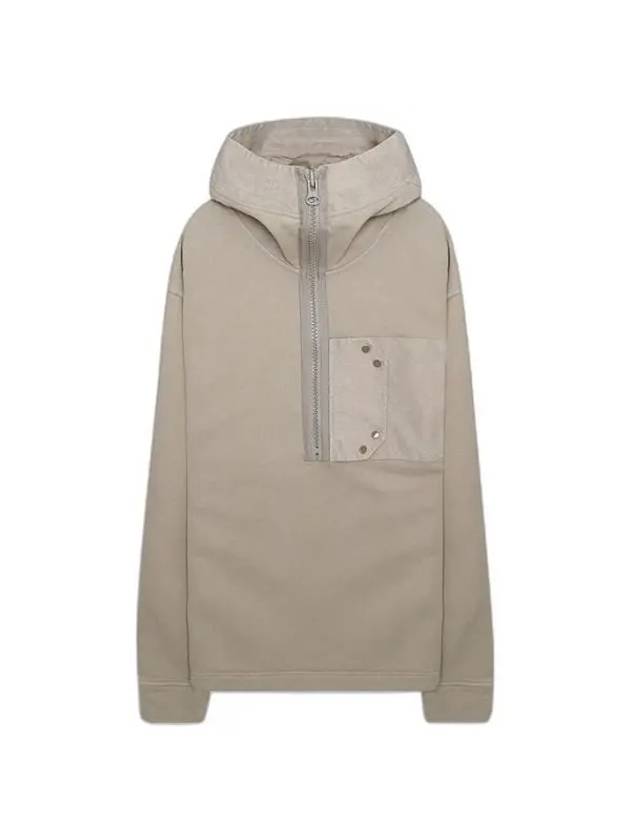 Snap Pocket Hooded Anorak Beige - TEN C - BALAAN 1