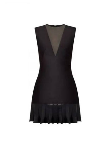 Pin Flounce Mikado Dress 1AFCJ3 - LOUIS VUITTON - BALAAN 1