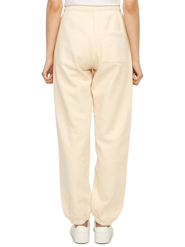 Print Cotton Track Pants Cream - SPORTY & RICH - BALAAN 5