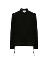 De Coeur Wool Polo Shirt Black - AMI - BALAAN 1