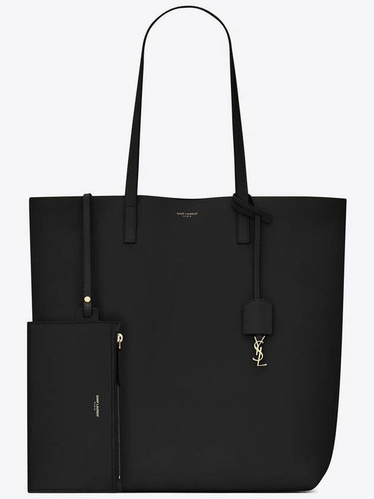 North South Shopping Tote Bag Black - SAINT LAURENT - BALAAN 2