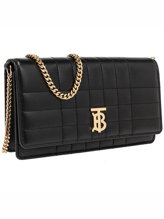 Lola Gold Logo Quilted Mini Cross Bag Black - BURBERRY - BALAAN 5