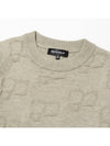 Men s Viscose Logo Lettering Jacquard Knit BEIGE - 20THHOLE - BALAAN 3