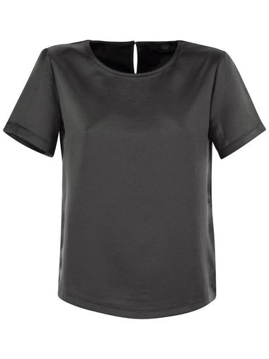 AMBURGO - Satin and jersey T-shirt - WEEKEND MAX MARA - BALAAN 1