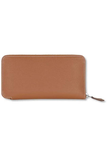 Silk Long Wallet Gold Orange H084810CKAC - HERMES - BALAAN 1