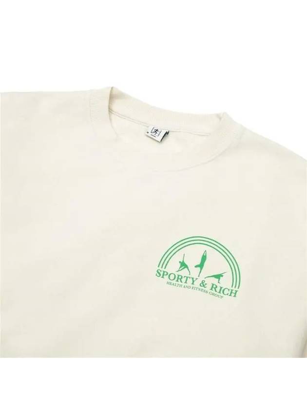 Wellness Studio Logo Sweatshirt Cream - SPORTY & RICH - BALAAN 4